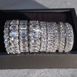 CZ Solitaire Statement Ring