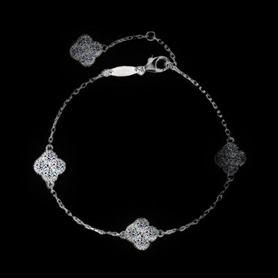 Clover Charm Bracelet — VVS Moissanite