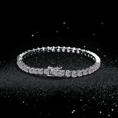 Tennis Bracelet — VVS Moissanite, 925 Sterling Silver