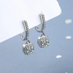 Gold Hoop Earrings — 18K VVS Moissanite