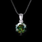 1CT Solitaire Pendant — Six-Prong VVS Moissanite