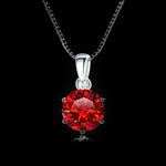 1CT Solitaire Pendant — Six-Prong VVS Moissanite