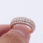 VVS Full Iced Moissanite Eternity Band | 925 Sterling Silver