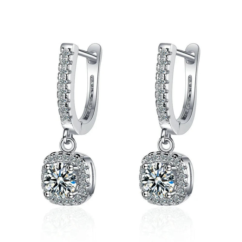 Dainty Huggie Hoop Earrings — VVS Moissanite