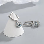 Dainty Huggie Hoop Earrings — VVS Moissanite