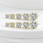 Classic Round Stud Earrings — VVS Moissanite