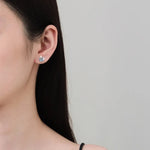 Classic Round Stud Earrings — VVS Moissanite
