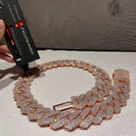 Iced Out VVS Moissanite Cuban Link Chain | GRA Certified