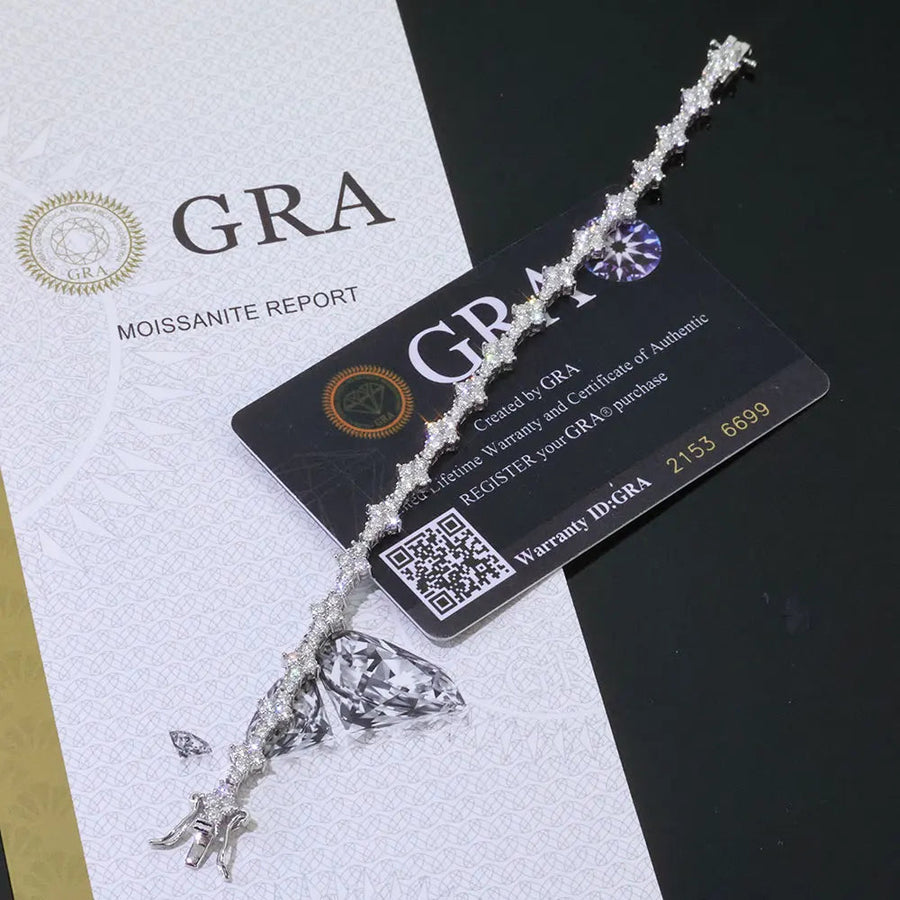 Star Chain Bracelet — VVS Moissanite