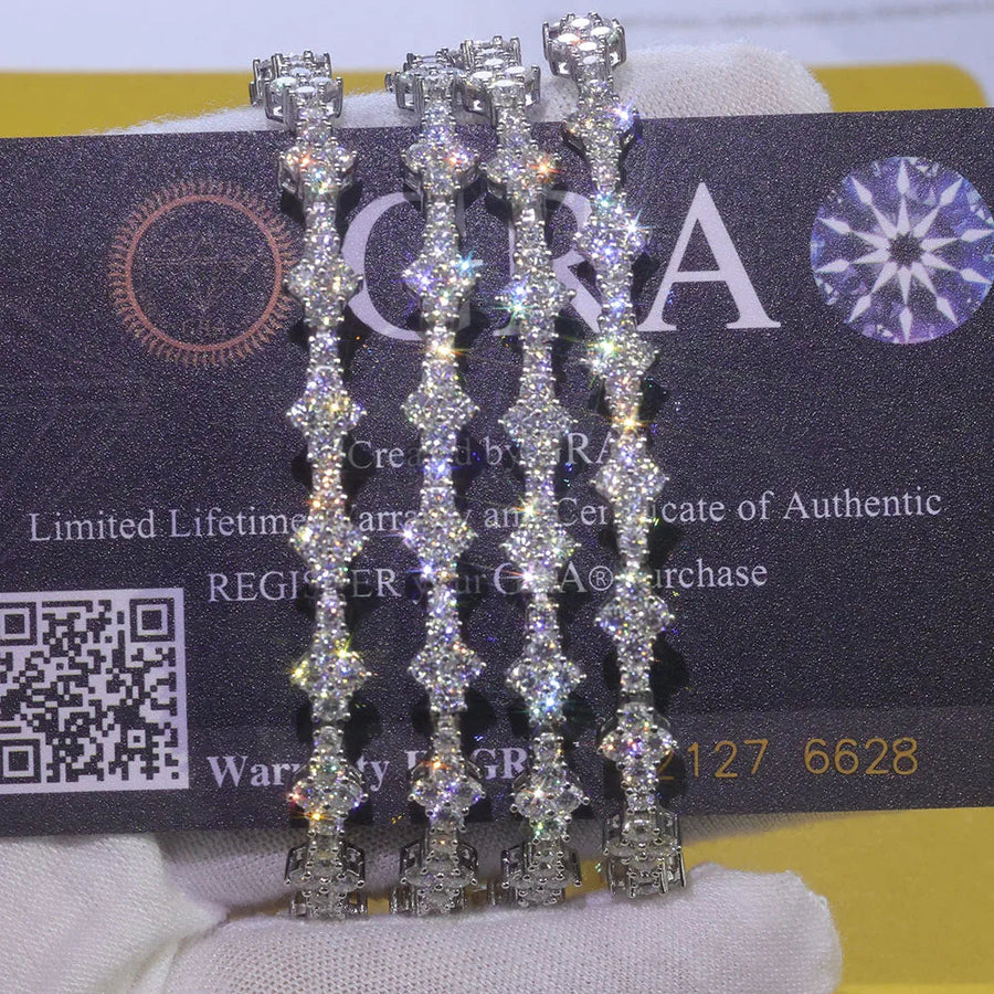 Star Chain Bracelet — VVS Moissanite