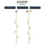 Chandelier Drop Earrings | VVS Moissanite | 925 Sterling Silver