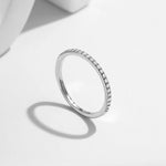 Micro Pavé Stacking Band — VVS Moissanite