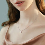 Pear Cut VVS Moissanite Solitaire Pendant Necklace – 925 Sterling Silver