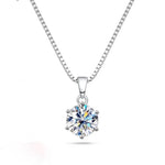 1CT Solitaire Pendant — Six-Prong VVS Moissanite