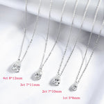 Pear Cut VVS Moissanite Solitaire Pendant Necklace – 925 Sterling Silver
