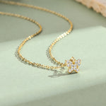 VVS Moissanite Butterfly Pendant Necklace | GRA Certified | 925 Sterling Silver