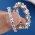 Eternity Band — Full Row VVS Moissanite