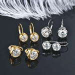 1CT Moissanite Bezel Drop Hoop Earrings – 925 Sterling Silver