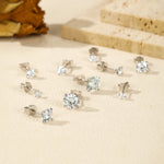 Round Stud Earrings — VVS Moissanite