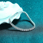 Tennis Bracelet — VVS Moissanite, 925 Sterling Silver
