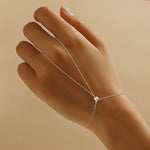 VVS Moissanite Hand Chain Ring Bracelet | GRA Certified | 925 Sterling Silver
