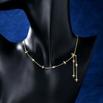 VVS Moissanite Star Tassel Pendant Necklace | GRA Certified | 925 Sterling Silver