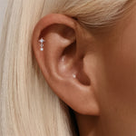 Cartilage Stud Collection — 925 Silver Piercing Studs