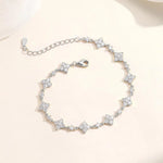 Floral Station Bracelet — VVS Moissanite