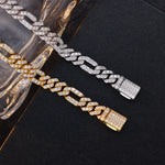 Cuban Hybrid Link Bracelet — Iced VVS Moissanite