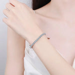 Tennis Bracelet — VVS Moissanite, 925 Sterling Silver