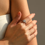 Oval Halo Ring — VVS Moissanite