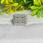 Iced Out VVS Baguette Moissanite Men's Ring | 925 Sterling Silver