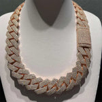 Iced Out VVS Moissanite Cuban Link Chain | GRA Certified