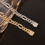 Cuban Hybrid Link Bracelet — Iced VVS Moissanite