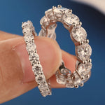 Eternity Band — Full Row VVS Moissanite