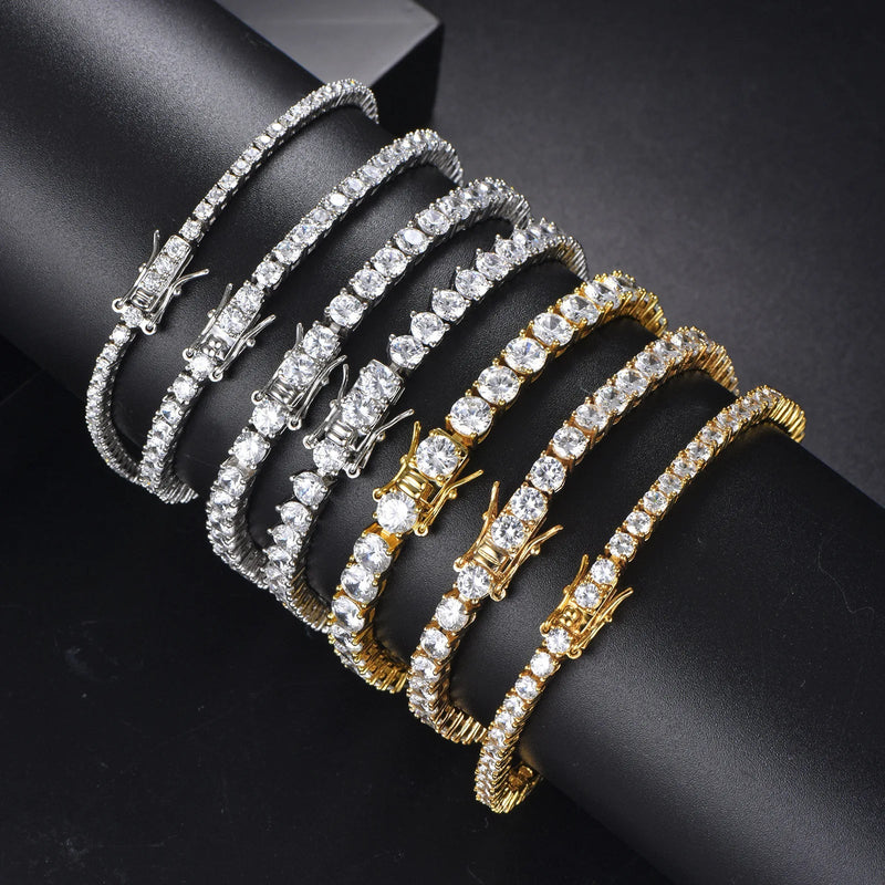 Diamond Ice Tennis Bracelet — VVS Moissanite