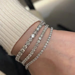 Diamond Ice Tennis Bracelet — VVS Moissanite
