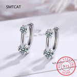 Certified Hoop Earrings — VVS Moissanite