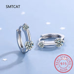 Certified Hoop Earrings — VVS Moissanite