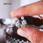 Certified Hoop Earrings — VVS Moissanite