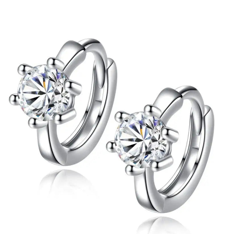 Certified Hoop Earrings — VVS Moissanite